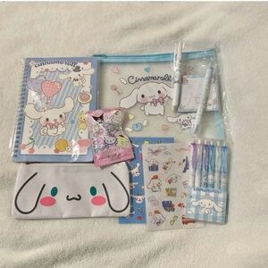 Cinnamoroll Bundle #1 Stationery Set with Pouch Sanrio Character Cinnamoroll